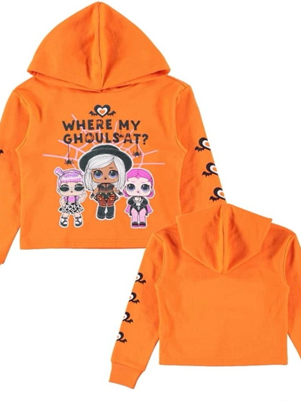 L.O.L. Surprise! Girls Halloween Hoodie- Diva & Kitty Queen Size 14/16